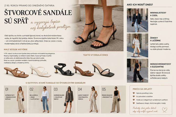 Sandále, ktoré boli trendy v 90.rokoch